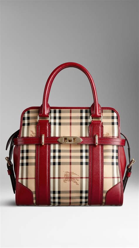 burberry haymarket red|burberry haymarket check tote bag.